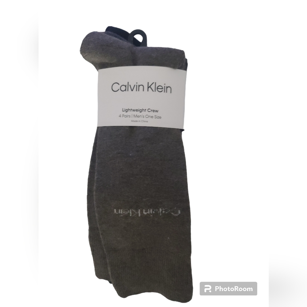 Calvin Klein Lightweight Crew Socks 4 Pairs Men's One Size